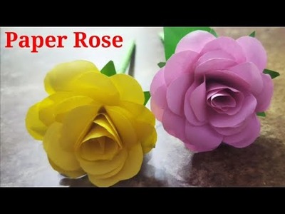 DIY Paper Rose ????.How to make Paper Rose.Paper Flowers.Rosa.Paper Craft