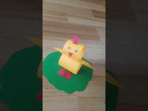 Easy chick paper craft for school activity|DIY chick craft|#shorts