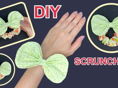Easy Cute Scrunchies????Diy Bow Scrunchies Sewing Tutorial | How to Make Bow Scrunchies At Home |