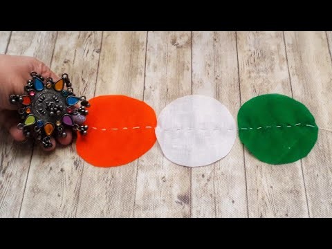 ????????Easy DIY Tricolor Flowers from Fabric|Republic day Decoration ideas|Cloth Flowers|Quicky Crafts