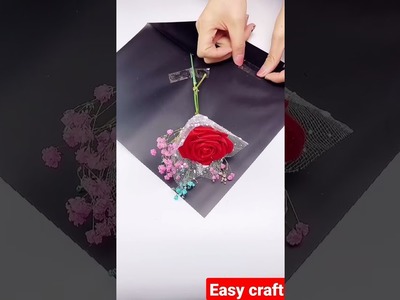 Easy flower bukey making video #short #craft #art #designer #flower
