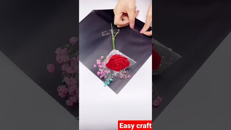 Easy flower bukey making video #short #craft #art #designer #flower
