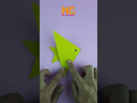 Easy origami fish for beginners #Shorts - How to make paper fish very easy
