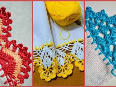 Elegant Free Crochet Work Border Lace Pattern Design Latest Idea