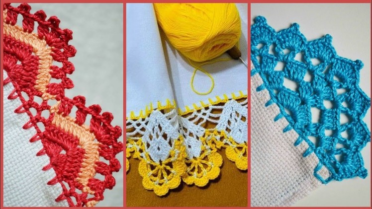 Elegant Free Crochet Work Border Lace Pattern Design Latest Idea