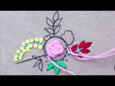 Hand Embroidery Patterns, Easy Flower Embroidery Tutorial, Latest Flower Design