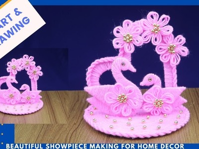 HANDMADE GIFT ITEMS MAKING IDEAS - BEAUTIFUL SHOWPIECE MAKING FOR HOME DECOR - BEST OUT OF WASTE