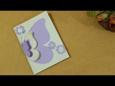 How To Make A Beautiful Love Popup Card. Diy Butterfly Popup Card. Easy Cute Handmade Cards Tutorial