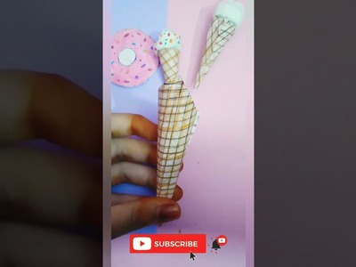 How To Make A Mini Icecream | Tissue Paper Craft | Jasra Fathima | #shorts