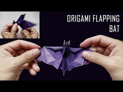 How to Make a Paper Flapping Bat || Flap to Fly Origami DIY