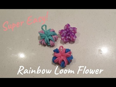 How to Make a SUPER EASY Rainbow Loom Flower (No Loom Required!) || Love for Looming