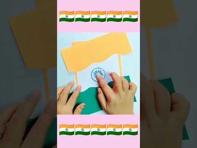 How to make easiest card Republic Day 2022-paper craft idea.#shorts #republicday