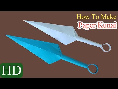 How To Make Kunai from Paper | Origami Naruto | Origami | Ninja Weapon | Paper Craft