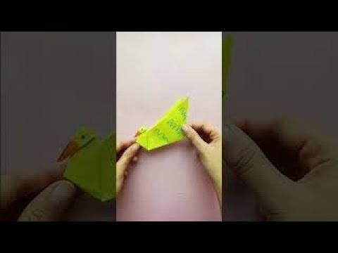 How to make No Glue Duck Organizer at home | Origami Craft #shorts