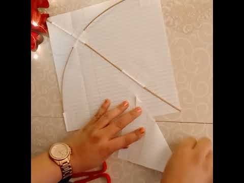 How to make notebook paper kite at home. Diy Handmade kite #shorts #makarsankranti #pongal #kite