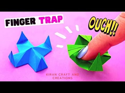 How to Make Origami FINGER TRAP | DIY MAGIC Origami FINGER TRAP