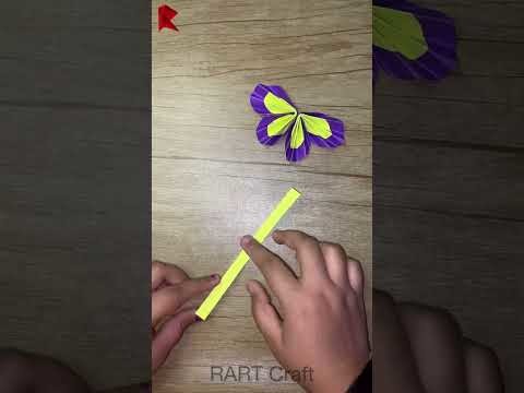 How To Make Origami Paper Butterfly | Easy Craft | DIY | Butterfly Cutting | #shorts #youtubeshorts