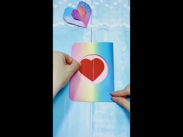 Paper craft nake 3D heart