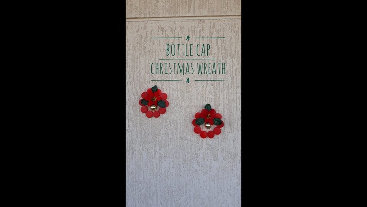 Plastic Bottle Cap Christmas Wreath |Outdoor Christmas Decor |1 Min Christmas Craft
