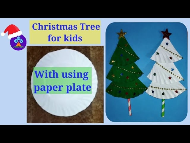 #shorts Christmas tree with Paper Plate and Straw Christmas tree ????????.DIY Christmas Decorations ⛄????