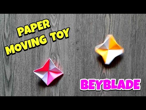 #Shorts | How To Make Paper Moving Toy-Beyblade| Easy Origami Paper toy | DIY Paper Toy Craft Easy