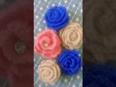 Sleeve crochet flower design