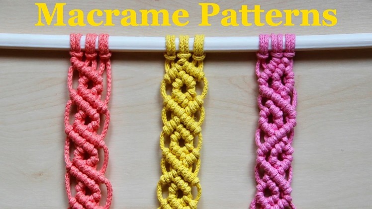Using just 1 magic knot, you get 3 beautiful patterns