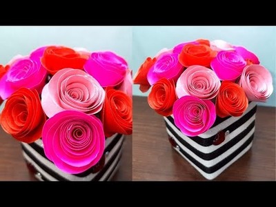 Valentine day gift ideas |  Rose Day | @BoxOfCreations | DIY paper rose