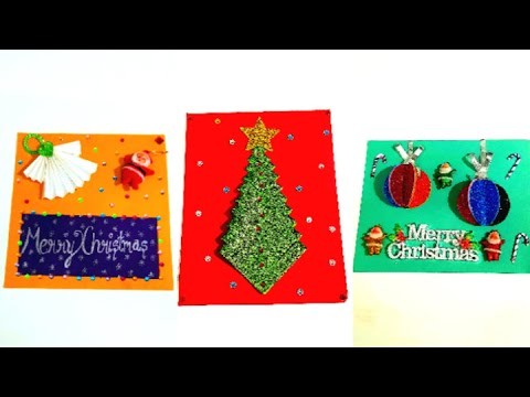 DIY 3 BEAUTIFUL GREETING CARDS ON CHRISTMAS????????????⛄ |