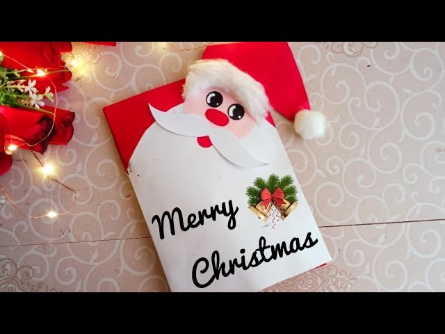Diy | Christmas cards | Christmas greeting cards | how to make Christmas greeting card | Santa card