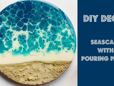 DIY Decor - Seascape With Pouring Paints