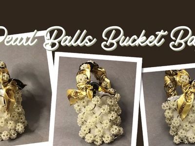 DIY Pearl Beaded Balls Bucket Bag @Create with Angelina