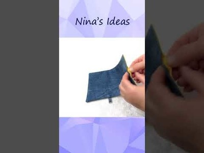 DIY Small Wallet Purse From Jeans - Mini Envelope Pouch In 10 Minutes - Simple Crafts