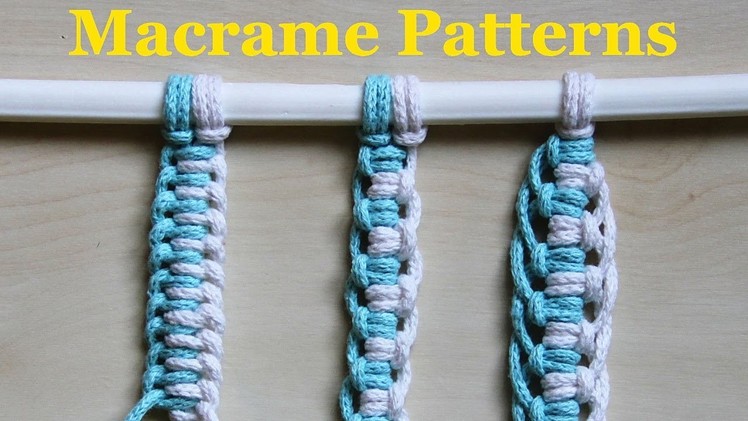 Easy Macrame Knots and Patterns | Tutorial Macrame Knots | DIY Macrame Tutorial for Beginners