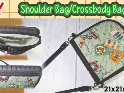 EP 60  DIY : Shoulder Bag Crossbody Bag | Free pattern download