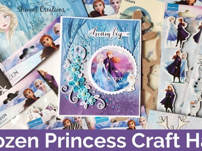 Frozen Princess Craft Haul. Frozen Princes Greeting Card. Sister Day Card