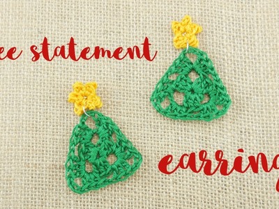 How To Crochet Tree Statement Earrings