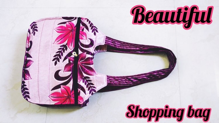 New design zipper handbag cutting and stitching.shopping bag.Bag bnana sikhe - kavita tutorial bags