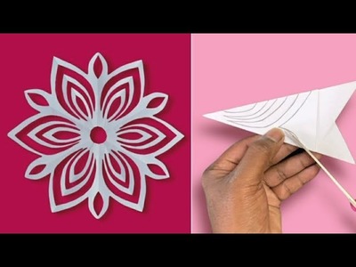 Papercraft design #17 | paper cutting | paper snowflake #PaperCraft
