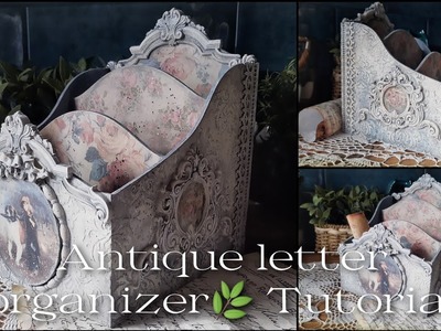 Antique letter organizer???? Tutorial???? Decoupage ????Shabby Chic
