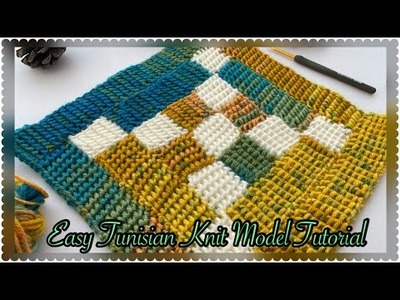 Beautiful Easy Tunusian Crochet Knit Model Tutorial Çok Güzel Kolay Tunus İşi Örgü Modeli