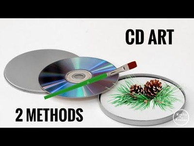 CD Art | Simple Ideas for Kids & Beginners | CD Decor | DIY | Kraftz Avenue