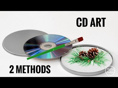 CD Art | Simple Ideas for Kids & Beginners | CD Decor | DIY | Kraftz Avenue