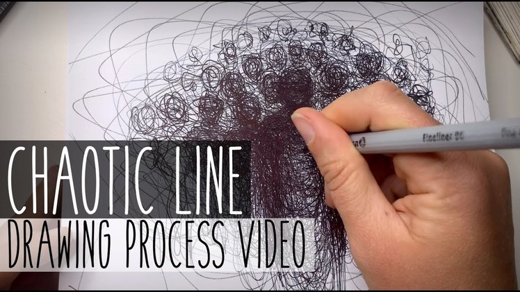 Chaotic Line Drawing Tutorial - A Group Of Dark Beings