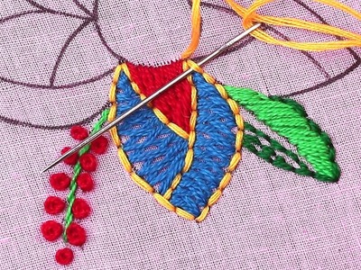 Creative hand embroidery stitches for making beautiful flower embroidery pattern - free download