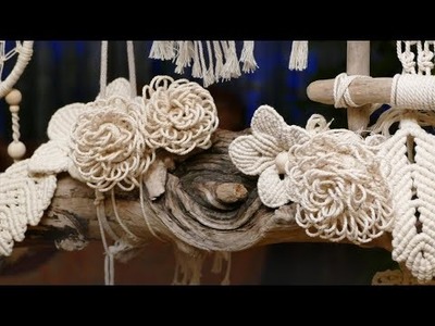 DIY: Easy Loop Flower out of waste cords for Macrame Projects