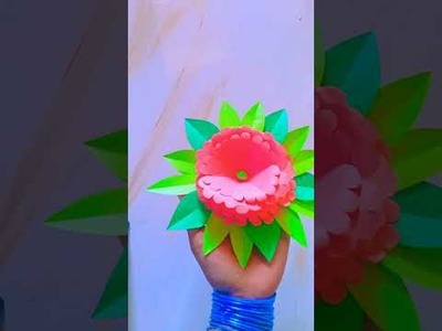 DIY easy paper flowers.paper craft.home decoration. kagoje full toiri. 
