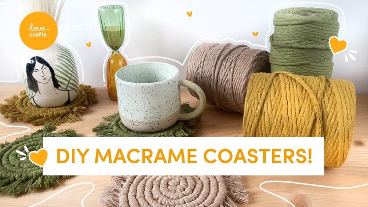 DIY Macramé Coasters | Beginner Tutorial