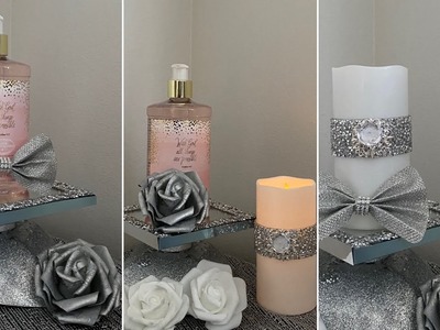 DIY old items into a Repurposed Beauty. Candle Holder. Hand Lotion Holder: Use your imagination