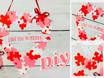 DIY Valentine’s Day Wall Decor. Heart Wall Decoration. Valentine’s Day Room Decor